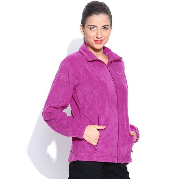 Columbia Benton Springs Fleece Jacket Magenta Size 3X - Picture 3 of 9